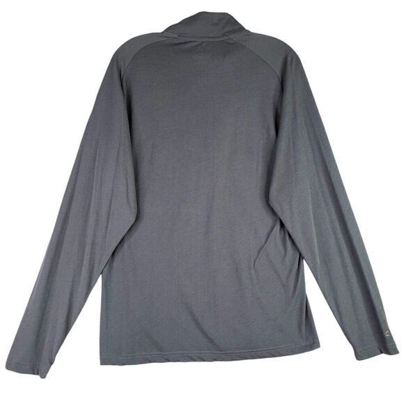 Outdoor Research Shirt Mens Medium Gray 1/4 Zip Pullover LS Baselayer Wool - Picture 3 of 9